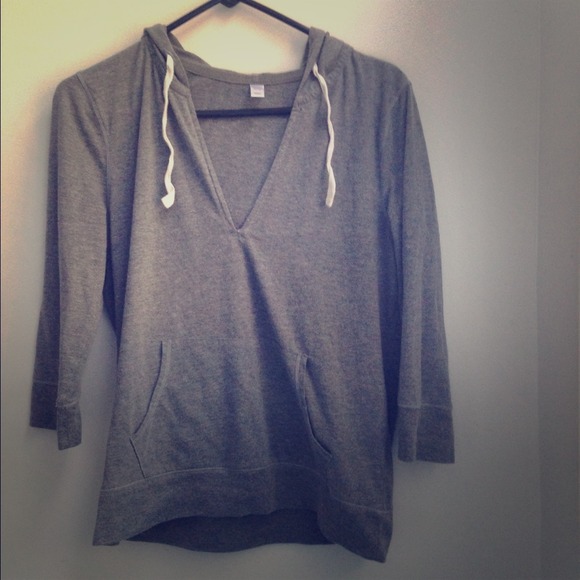 3/4 sleeve low cut "sweater"