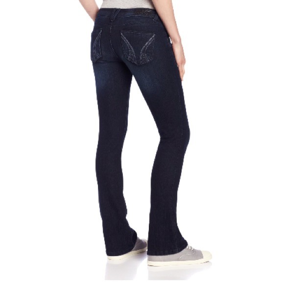 Jolt Juniors Dark Wash Itty Bitty Bootcut Jean - Picture 2 of 2