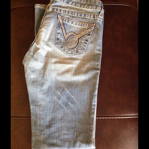 BEBE Rhinestone Jeans