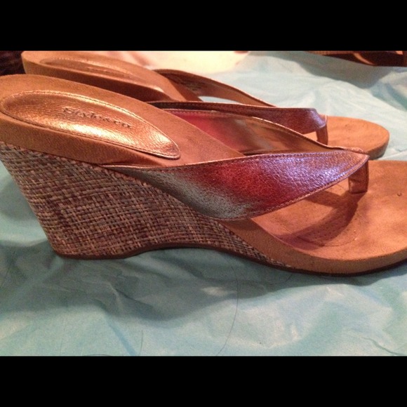 Wedge heel shoes- two pairs. *bundle*