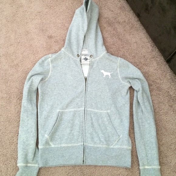 VS PINK Rhinestone Zip Up Hoodie