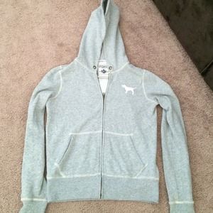 VS PINK Rhinestone Zip Up Hoodie