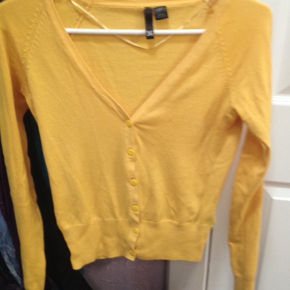 Mustard Yellow H&M Cardigan