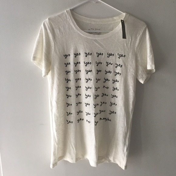 J.crew 'yes' shirt