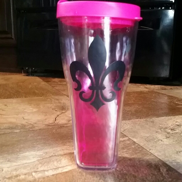 Double sided fluer de lis  tumbler