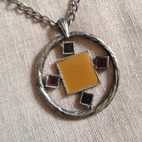 Vintage Jewelry - {Vtg Boho Pendant)