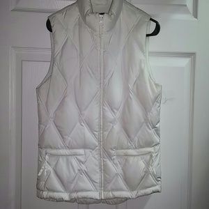 White bubble Vest from Gap very warm
