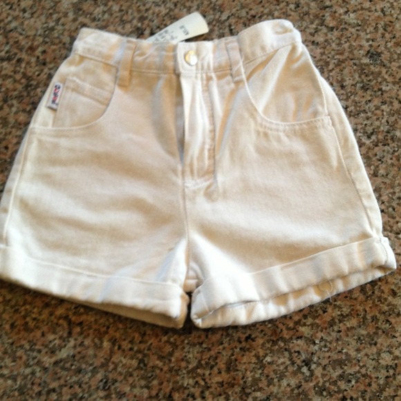 Baby Guess size 4 youth white denim shorts - Picture 1 of 4