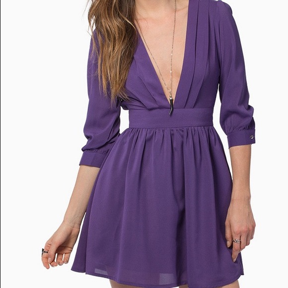 Tobi Deep V Dress