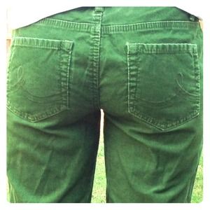 Loft green corduroy pants