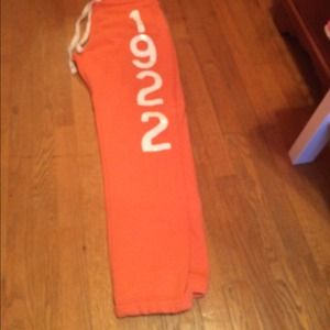 Orange hollister sweatpants