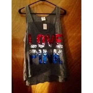 PINK by Victoria Secret Independence Day Tank