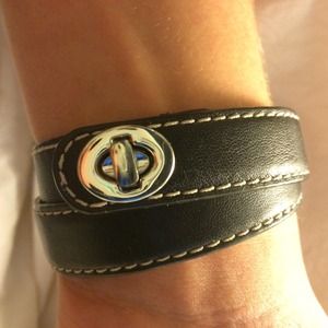 Coach Leather Wrap Bracelet