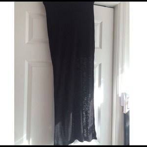 H&M black maxi skirt