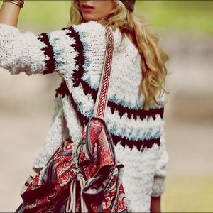 Free people fuzzy sweater