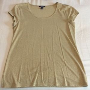 Alfani Gold glittery shirt