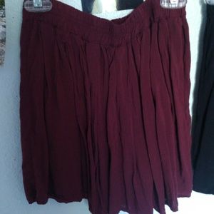 REDUCED NWOT Brandy Melville Maroon Luma Skirt