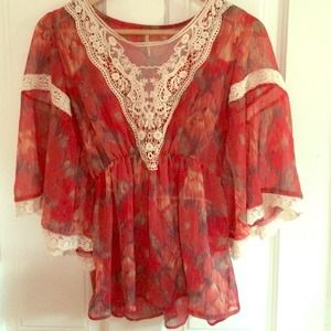 Flowy free people top