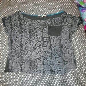 Snake skin top