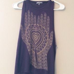 Purple Cut Out Tank