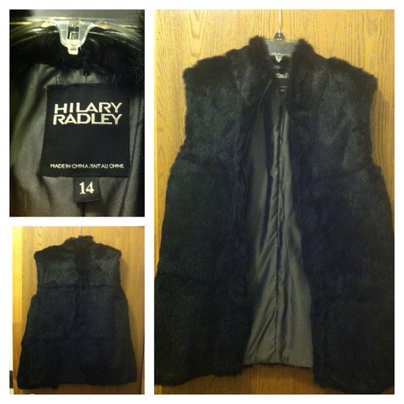 Rabbit Fur Vest By Hilary Radley