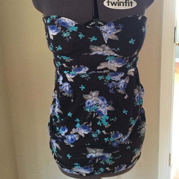 Floral tube top