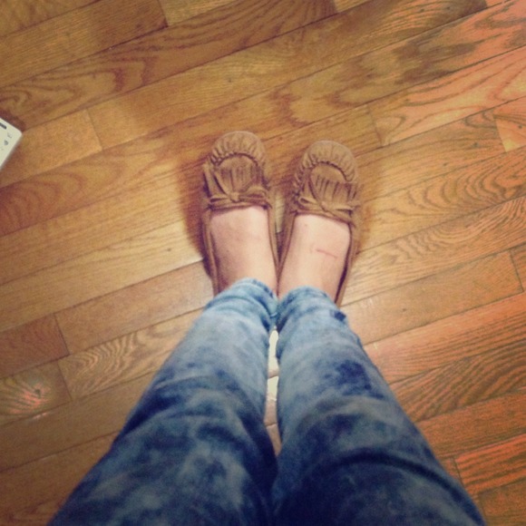 Comfy Brown Suede Moccasins