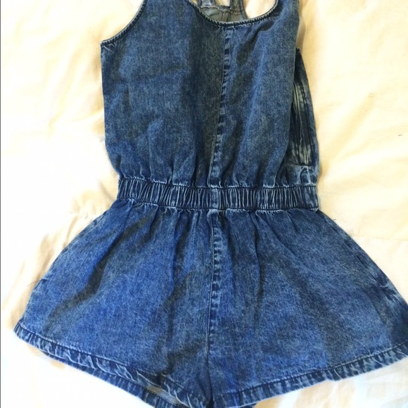 Denim romper