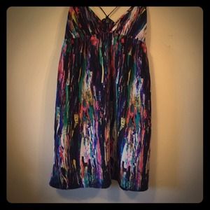 Lux summer artsy dress size M