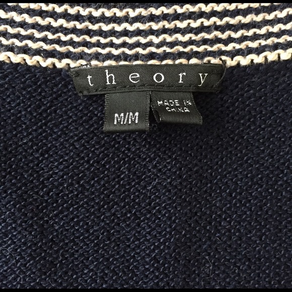 ❌SOLD❌Theory navy blue cropped sweater - Picture 4 of 4