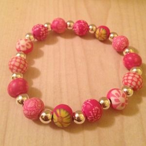 Pink Viva beads bracelet