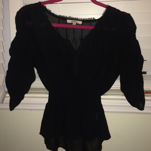 Black sheer top
