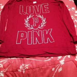 Victoria secret pink long sleeve shirt