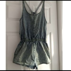 Top Shop denim romper
