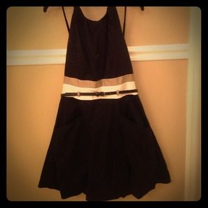 Calvin Klein halter dress with front pockets
