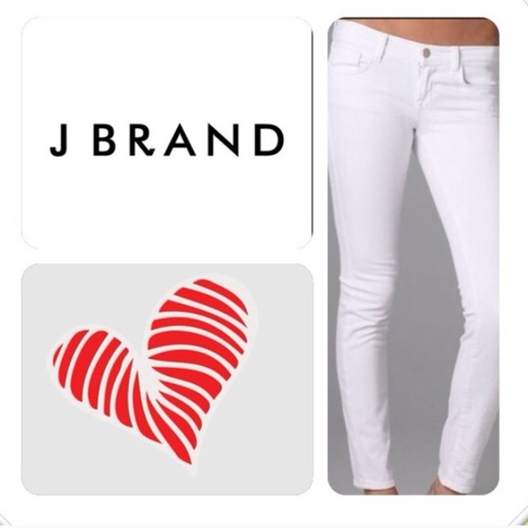 J brand blanc white skinny leg jeans size 29