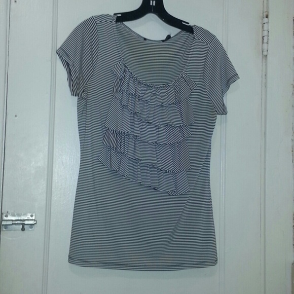 Black and white stripped blouse