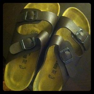 Re listed Brown Birkenstocks
