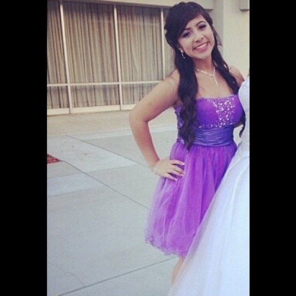Purple homecoming dress