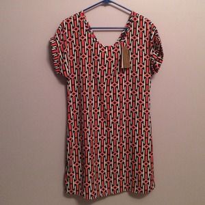 NWT Francesca's Blue Rain Patterned Dress