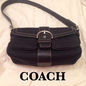 Coach small black handbag