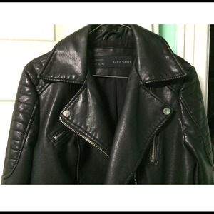 Zara Leather Motorcycle Jacket