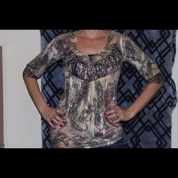 Daytrip 1/4 sleeve casual/dressy top