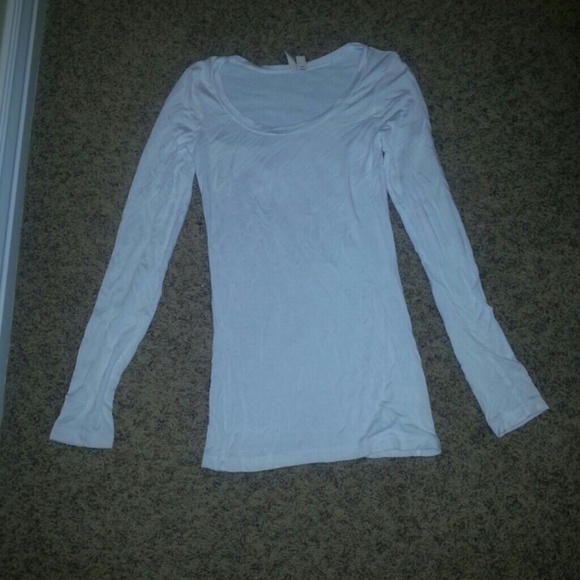 Nordstrom white long sleeve shirt