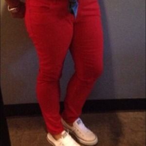 Red Rockstar Skinny Jeans