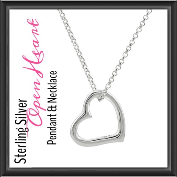 Jewelry - Sterling Silver Heart Pendant & Chain