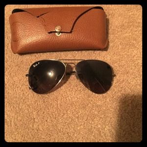 Aviator Ray Ban sunglasses with original case
