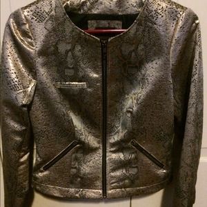 Limited faux snake skin blazer
