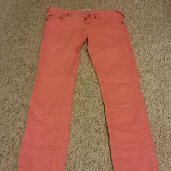 Coral colored pants