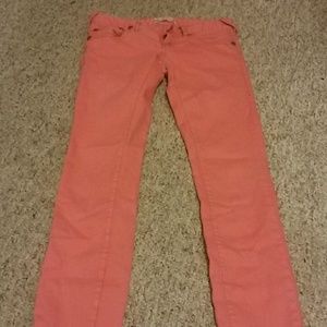 Coral colored pants